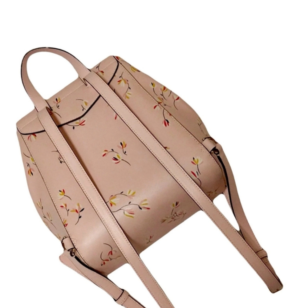 NWOT Kate Spade ♠️ Lizzie Tossed Blooms Floral Medium PINK Backpack - Picture 9 of 11